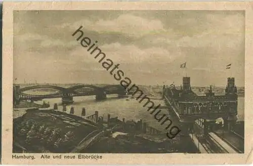 Hamburg - Alte und neue Elbbrücke