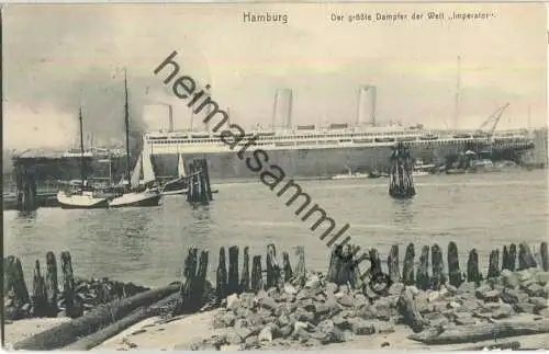 Hamburg - Der grösste Dampfer der Welt Imperator - Verlag A. Büttner Hamburg