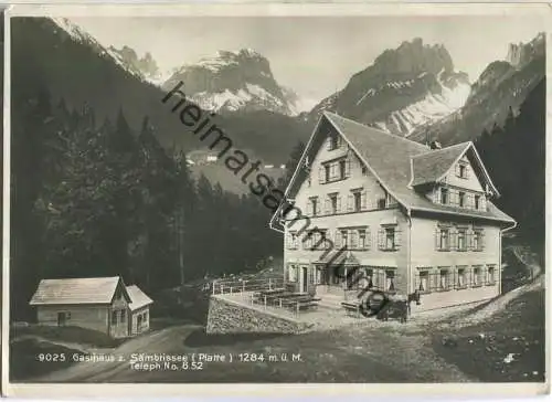 Gasthaus Sämbtisersee - Foto-Ansichtskarte - Verlag Hans Gross St. Fiden