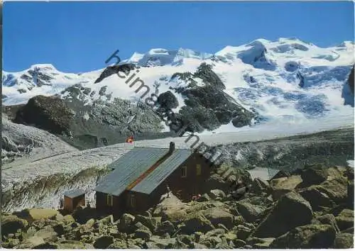 Bovalhütte SAC mit Piz Palü und Bellavista - Verlag Foto-Flury Pontresina