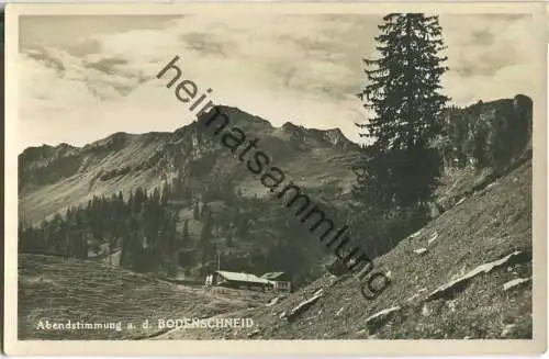 Abendstimmung auf dem Bodenschneid - Foto-Ansichtskarte - Verlag Peter Triem München