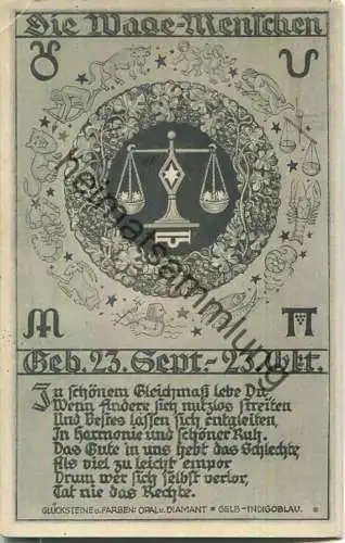 Waage - Rückseite Beschreibung der Eigenschaften