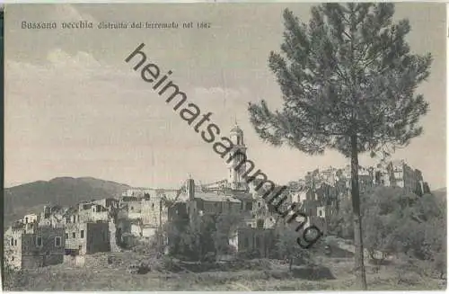 Bussana vecchia - distruttu dal terremoto nel 1887 - Edit. Brunner & Co. Como