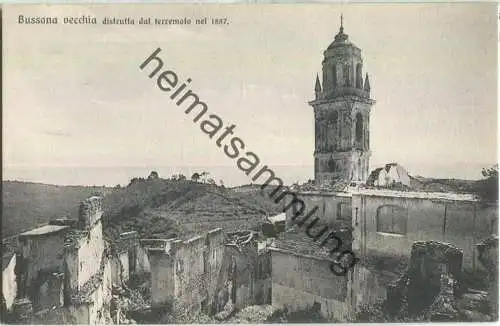 Bussana vecchia - distruttu dal terremoto nel 1887 - Edit. Brunner & Co. Como