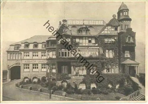 Gruss aus der Weinbrennerei Asbach Uralt - Rüdesheim am Rhein - Verlag Zaberndruck Mainz 1928