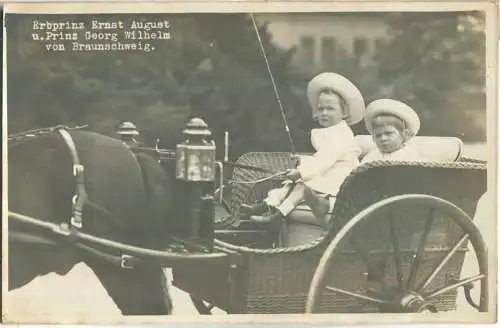 Erbprinz Ernst August und Prinz Georg Wilhelm von Braunschweig
