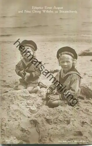 Erbprinz Ernst August und Prinz Georg Wilhelm zu Braunschweig - Verlag Gustav Liersch & Co. Berlin - Phot. S. Sborowitz