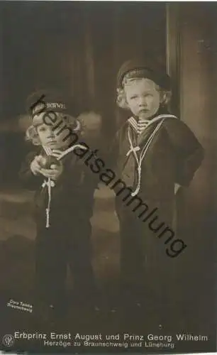 Erbprinz Ernst August und Prinz Georg Wilhelm - Verlag Dora Tarnke Braunschweig