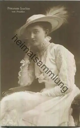 Prinzessin Joachim von Preussen - Phot. Julius Müller Dessau - Verlag Gustav Liersch