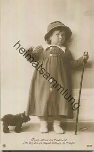 Prinz Alexander Ferdinand - Sohn des August Wilhelm von Preussen - Verlag NPG - Phot. Sandau Berlin