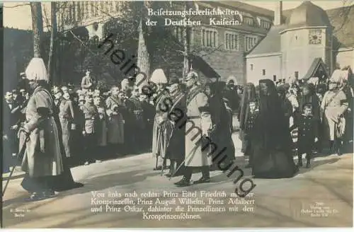 Beisetzungsfeierlichkeiten der Deutschen Kaiserin - Phot. R. Sennecke Berlin - Verlag Gustav Liersch & Co. Berlin