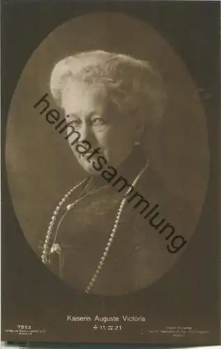 Kaiserin Auguste Victoria - Phot. Niederastroth Potsdam - Verlag Gustav Liersch Berlin