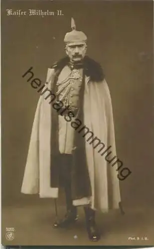 Kaiser Wilhelm II. - Phot. B. I. G. Berlin - Verlag NPG