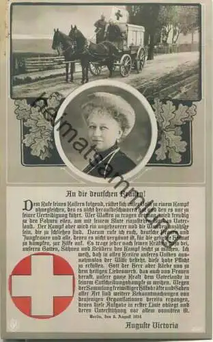 An die Deutschen Frauen - Dem Rufe seines Kaisers folgend.... - August 1914 - Verlag NPG