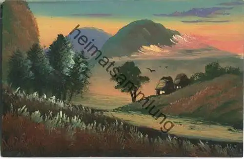 Japan - Japanische Landschaft - Ölfarbe 20er Jahre