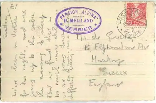 Cabane du Mt. Fort et Massif du Mt. Blanc - Foto-Ansichtskarte - Edition Perrochet et Phototypie Lausanne