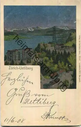 Zürich - Uetliberg - Verlag der Uetliberg-Bahn Zürich - Lunakarte 13112