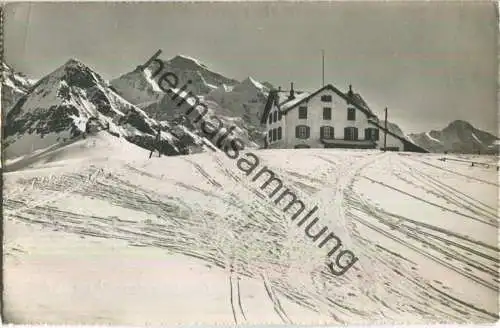 Hotel Männlichen mit Jungfrau - Foto-Ansichtskarte - Verlag E. Schudel Grindelwald