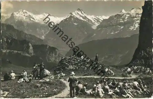 Schynige Platte - Weg nach der Daube - Foto-Ansichtskarte - Verlag E. Gyger Adelboden
