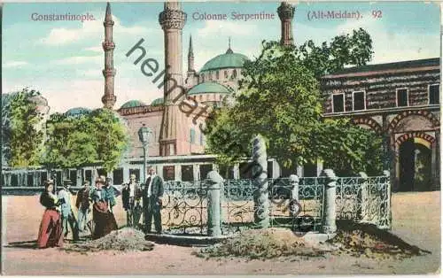 Constantinople - Colonne Serpentine - Alt-Meidan - Feldpost