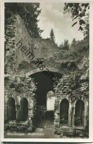 Allerheiligen - Klosterruine - Foto-Ansichtskarte - Franckh-Verlag Stuttgart