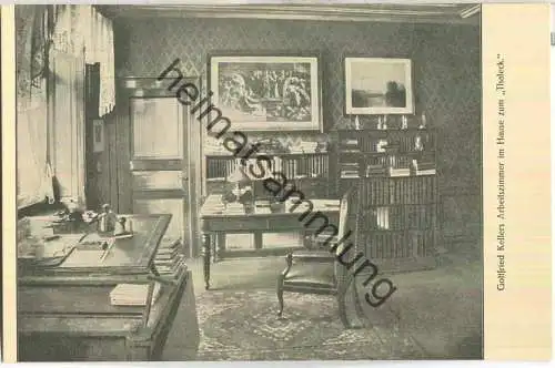 Gottfried Kellers Arbeitszimmer im Hause zum Thaleck
