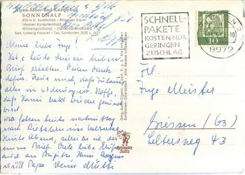 Sonnenalp - Sonthofen - Verlag Heimhuber Sonthofen