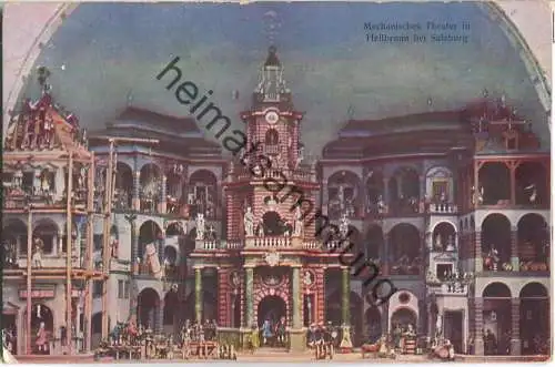 Mechanisches Theater in Hellbrunn bei Salzburg - Farbige Naturaufnahme - Verlag J. Huttegger Salzburg