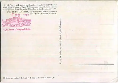 Lindau im Bodensee - Augustin Haus - Zeichnung Heinz Schubert - Verlag Oskar Sauer Lindau