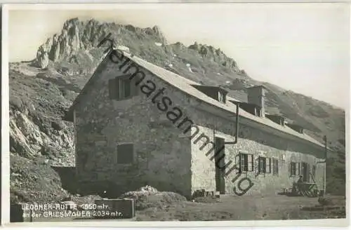 Leobner Hütte an der Griesmauer - Foto-Ansichtskarte - Verlag Karl Krall Leoben