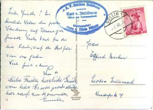 Carl von Stahlhaus mit Hohem Brett - Foto-Ansichtskarte - Verlag L. Ammon Berchtesgaden
