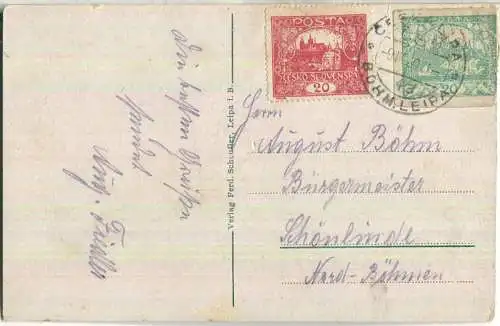 Leipa in Böhmen - Kahlebergstrasse - Verlag Ferd. Scheufler Leipa