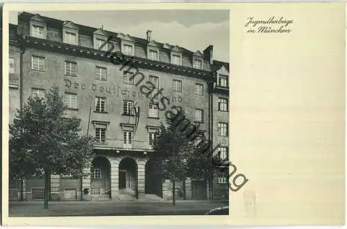 München - Jugendherberge - Wendl-Dietrichstrasse 20 - Verlag Karrer & Mayer München - Feldpost