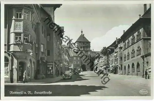 Rottweil - Hauptstrasse - Foto-Ansichtskarte - Franckh-Verlag Stuttgart