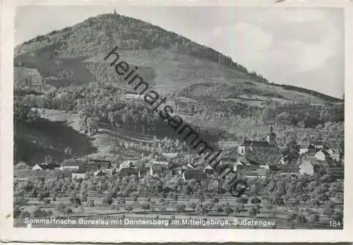 Boreslau mit Donnersberg - Sudetengau - Foto-AK Grossformat