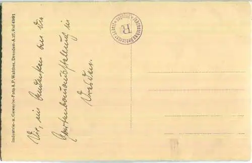 Jahresschau Deutscher Arbeit Dresden - Gartenbauausstellung - Foto-Ansichtskarte - Verlag A. P. Walther Dresden