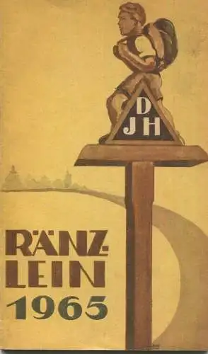 Deutschland - Ränzlein 1965 - Deutsches Jugendherbergswerk - Text und Zeichnungen Ilse Mau - 50 Seiten Wissenswertes