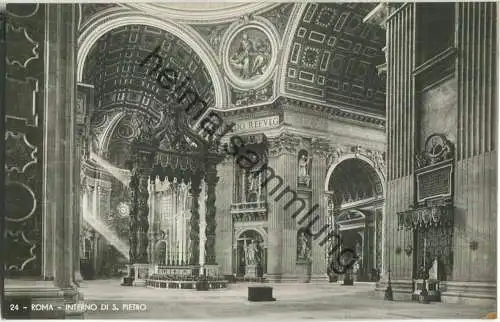 Roma - Interno di S. Pietro - Ediz. E. Richter Roma