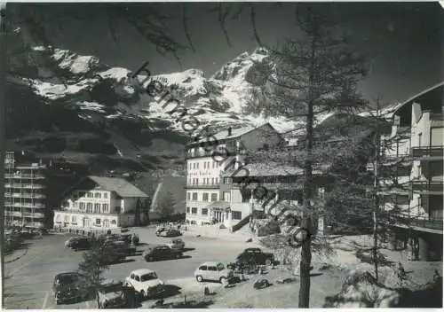 Cervinia - Piazzale Funivie - Foto-AK 1958