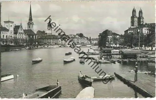 Zürich - Limmat - Foto-Ansichtskarte - Verlag Beringer & Pampaluchi Zürich