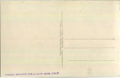 Klausen - Chiusa D'Isarco - Foto-Ansichtskarte - Verlag Theo Forstner Chiusa D'Isarco