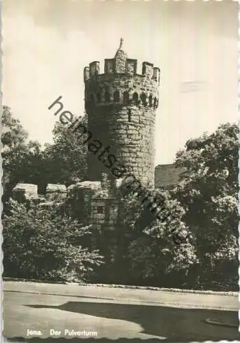 Jena - Der Pulverturm - Foto-Ansichtskarte - Verlag Lichtbild-Schincke KG Zeitz 60er Jahre