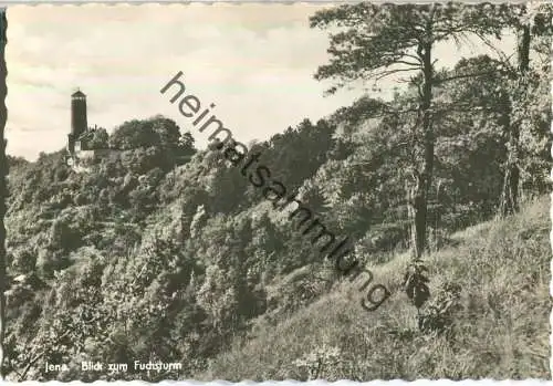 Jena - Blick zum Fuchsturm - Foto-Ansichtskarte - Verlag Lichtbild-Schincke KG Zeitz 60er Jahre