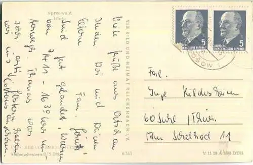 Spreewald - Blota - Foto-Ansichtskarte - VEB Bild und Heimat Reichenbach