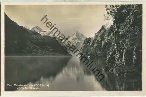 Der Bristenstock vom Rütli aus - Foto-Ansichtskarte - Edition Photoglob Zürich 20er Jahre
