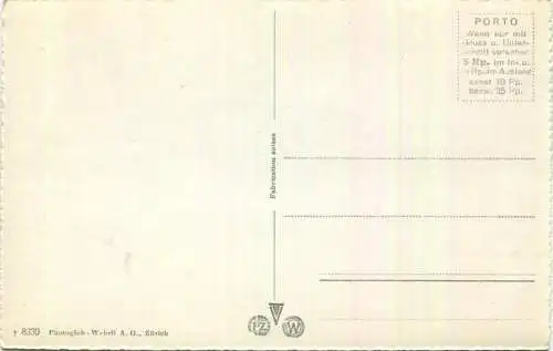 Furka-Bahn mit Rhonegletscher - Foto-AK - Verlag Photoglob-Wehrli AG Zürich