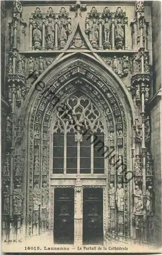 Lausanne - Le Portail de la Cathedrale - Edition A. et H. C.