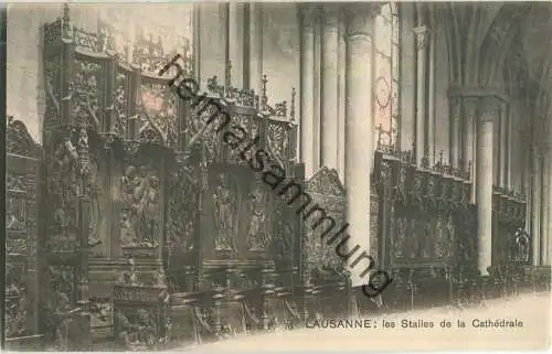 Lausanne - les Stalles de la Cathedrale - Edition Franco-Suisse Berne