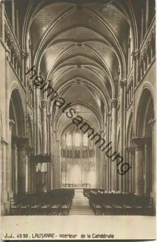 Lausanne - Interieur de la Cathedrale - Edition Jullien freres Geneve