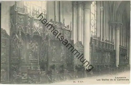 Lausanne - les Stalles de la Cathedrale - Edition Franco-Suisse Berne